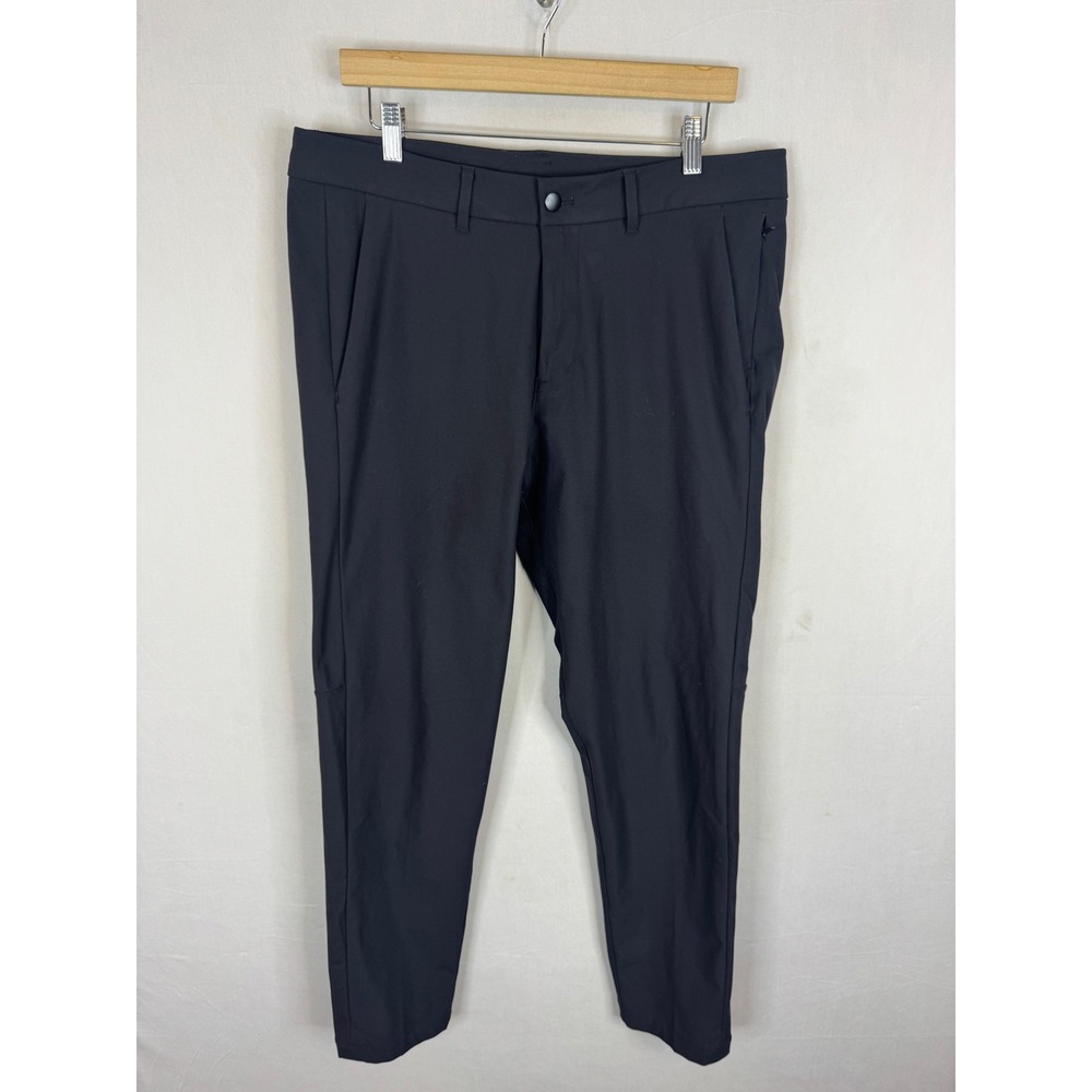 Lululemon Commission Pant Slim Black Mens Size 34X31 Technical Trousers LM539SE